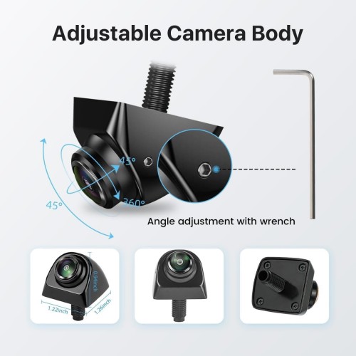 Universal Korean car plug-in right blind spot front view starlight night vision car waterproof reversing image camera