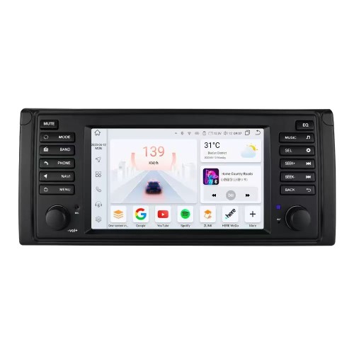 Screen compatible with BMW 5 Series E39 Android CarPlay