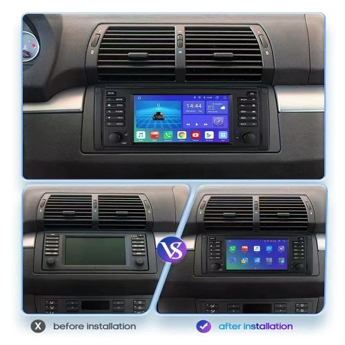 Screen compatible with BMW 5 Series E39 Android CarPlay